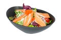 Crab sticks salad vegetables Royalty Free Stock Photo