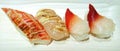 Crab, Surf and Scallop Sushi Royalty Free Stock Photo