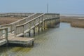 The Crabbing Pier in the marsh on Lake Swain, Brazosport Area, Texas