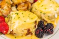 Crabcakes Benedict Royalty Free Stock Photo