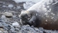 Crabeater seal in Antarctica