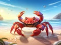 Crabs cartoon for you design Made With Generative AI illustration