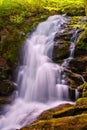 Crabtree Falls in George Washington National Forest in Virginia Royalty Free Stock Photo