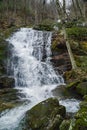 Crabtree Falls off the Blue Ridge Parkway, Virginia, USA Royalty Free Stock Photo