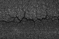 Crack asphalt road background. Royalty Free Stock Photo