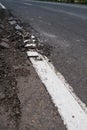 Crack of asphalt road Royalty Free Stock Photo