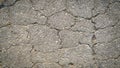 Crack on the asphaltic surface. Natural pattern on textured surface. Ruined of the walkway. Royalty Free Stock Photo