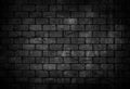 Crack brick wall black