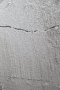 Crack in cement floor from shrinkage of house Royalty Free Stock Photo