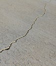 Crack in the concrete Royalty Free Stock Photo