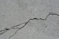 Crack in concrete for interior design