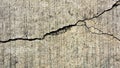 Crack concrete road texture. Royalty Free Stock Photo