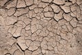 Crack dry ground drought background. Royalty Free Stock Photo