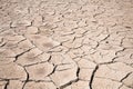 Crack dry ground drought background. Royalty Free Stock Photo