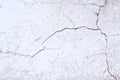 Crack on the gray concrete wall background. Royalty Free Stock Photo