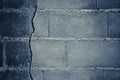 Crack gray wall texture, old wall abstract background Royalty Free Stock Photo