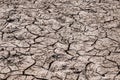 Crack ground of drought background. Royalty Free Stock Photo