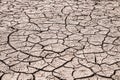 Crack ground of drought background. Royalty Free Stock Photo