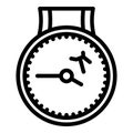 Crack mechanic watch icon, outline style