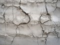 Crack in Old Gray Wall, Consequences of Earthquake Illustration, Cracked Wall Texture, Pattern,