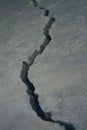 Crack in pavement 3 Royalty Free Stock Photo