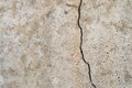 Crack and porosity on the surface of the concrete construction Royalty Free Stock Photo