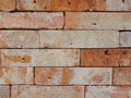 Crack red brick wall background Royalty Free Stock Photo