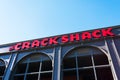 The Crack Shack sign of the gourmet fried-chicken eatery at Park MGM