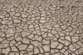 Crack soil on dry season, Global warming / cracked dried mud / D Royalty Free Stock Photo