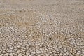 Crack soil on dry season, Global warming / cracked dried mud / D Royalty Free Stock Photo