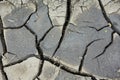 Crack soil on dry season, Global worming effect Royalty Free Stock Photo