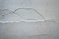 Crack. Texture of old painted white plaster. Cracked wall. white wall with cracks Royalty Free Stock Photo