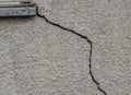 Crack in a wall construction defects