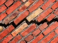 Crack in a wall of the house from a brick Royalty Free Stock Photo