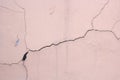 Crack on a wall