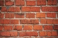 Cracked aged red brick wall texture Royalty Free Stock Photo