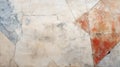 Cracked ancient wall painting, old fresco texture background, vintage theme Royalty Free Stock Photo