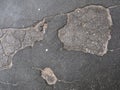 Cracked asphalt surface texture. Royalty Free Stock Photo