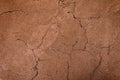 Cracked and barren ground,dry soil textured background,form of soil layers Royalty Free Stock Photo