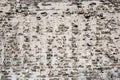 Cracked black brick wall Royalty Free Stock Photo