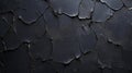 Cracked black paint on the wall. Abstract background for design Royalty Free Stock Photo