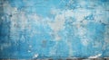 Cracked blue paint texture background, old wall with damaged plaster Royalty Free Stock Photo