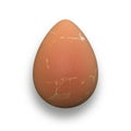 Cracked boiled egg Royalty Free Stock Photo