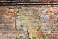 Cracked brick wall, background concept Royalty Free Stock Photo