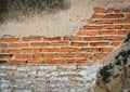 Cracked brick wall Royalty Free Stock Photo