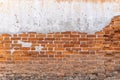 Cracked brick wall texture for background Royalty Free Stock Photo