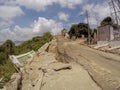 Cracked Bridge After The Earthquake In Ecuador Royalty Free Stock Photo