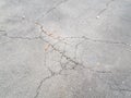 Cracked or broken black asphalt or pavement Royalty Free Stock Photo