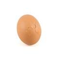 Cracked broken egg shell isolated Royalty Free Stock Photo