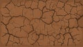 Cracked Brown and barren desert earth background banner
